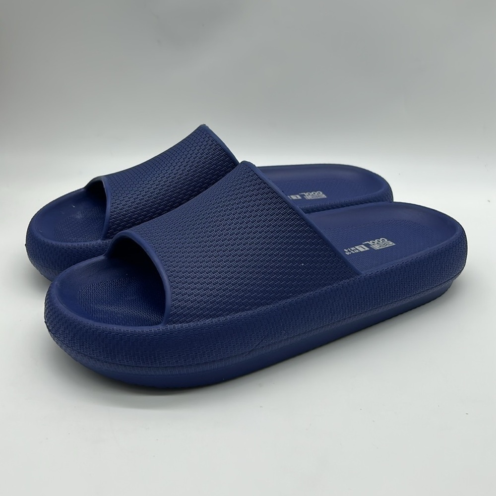 32• COOL Cushion Slide Sandals Navy Size L (W9-10 / M7-8) Unisex Comfort NWT - Picture 3 of 11